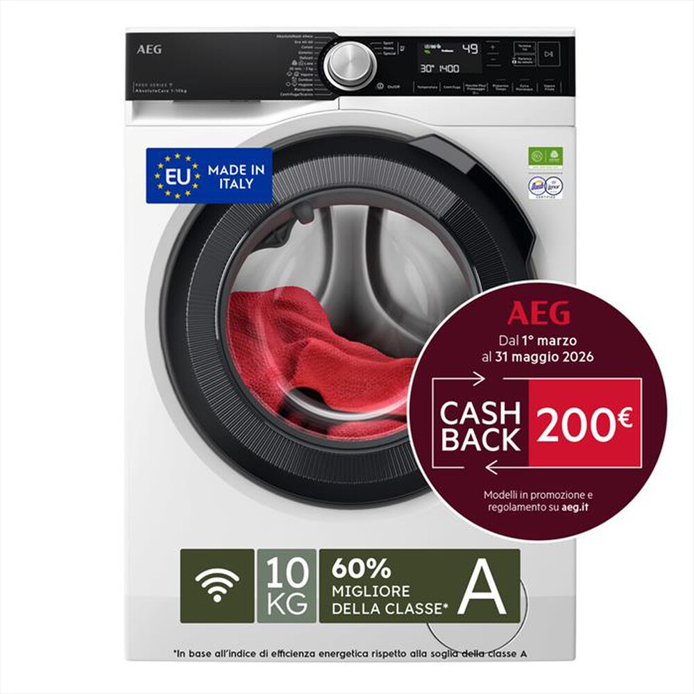 AEG - Lavatrice XLR9FBGA10SY 10Kg Classe A-Bianco