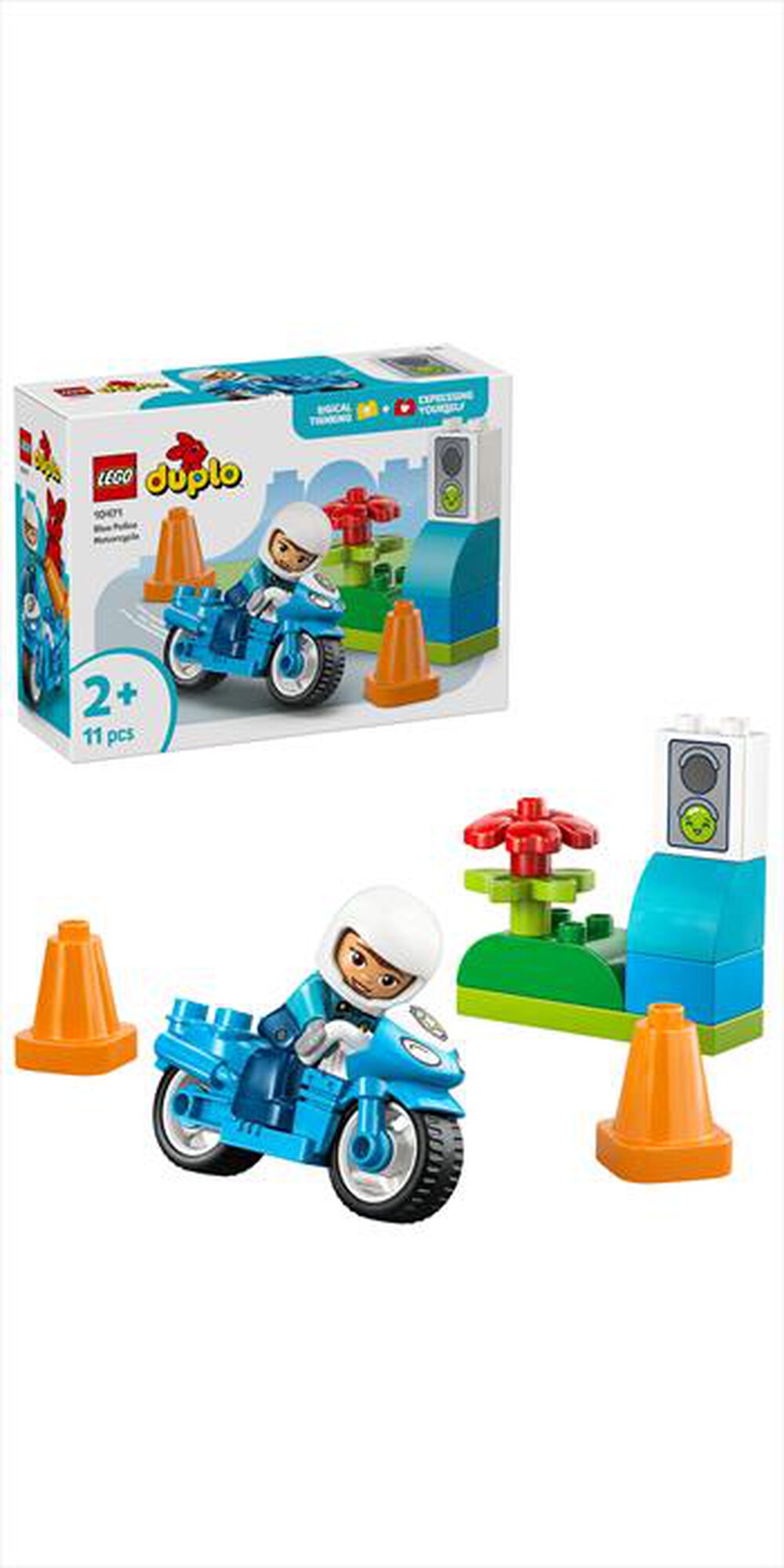 Immagine del prodotto LEGO - DUPLO Motocicletta blu della Polizia - 10471