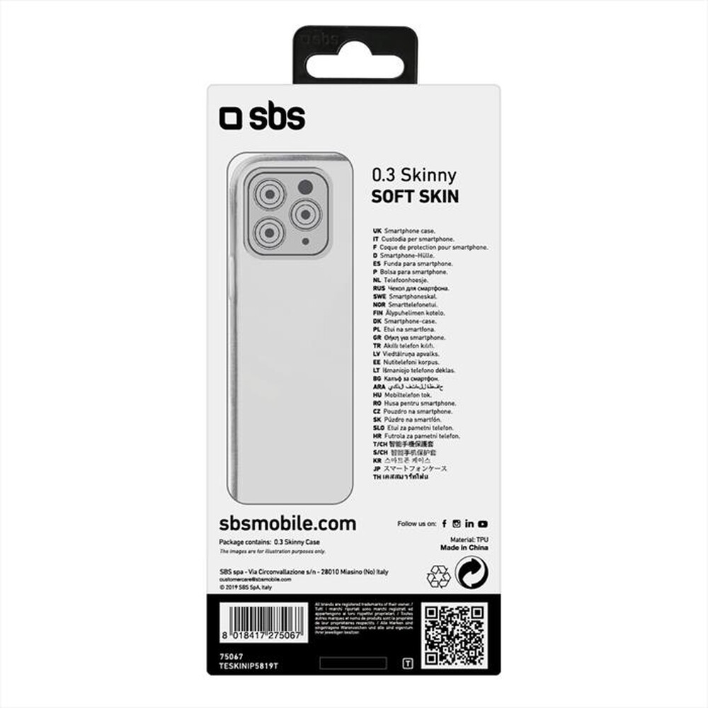 "SBS - TESKINIP5819T-Trasparente"