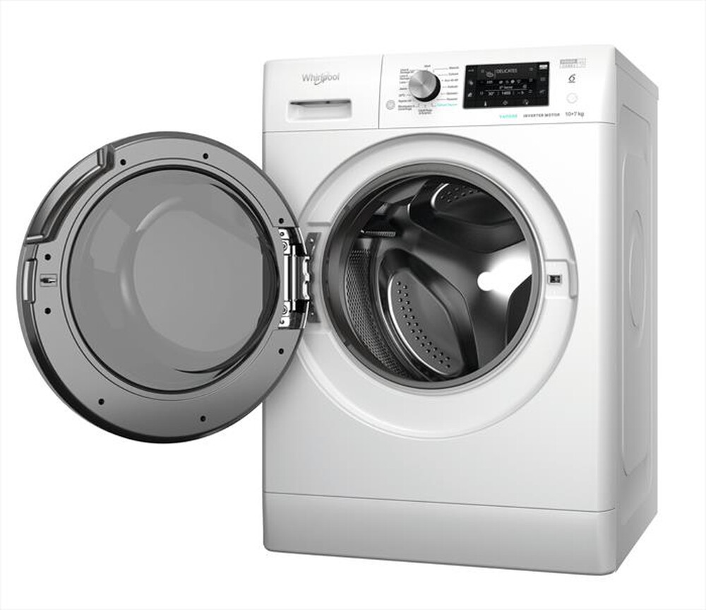 "WHIRLPOOL - Lavasciuga FRESHCARE FFWDD 107436 BSV IT 10/7 Kg-A-Bianco"