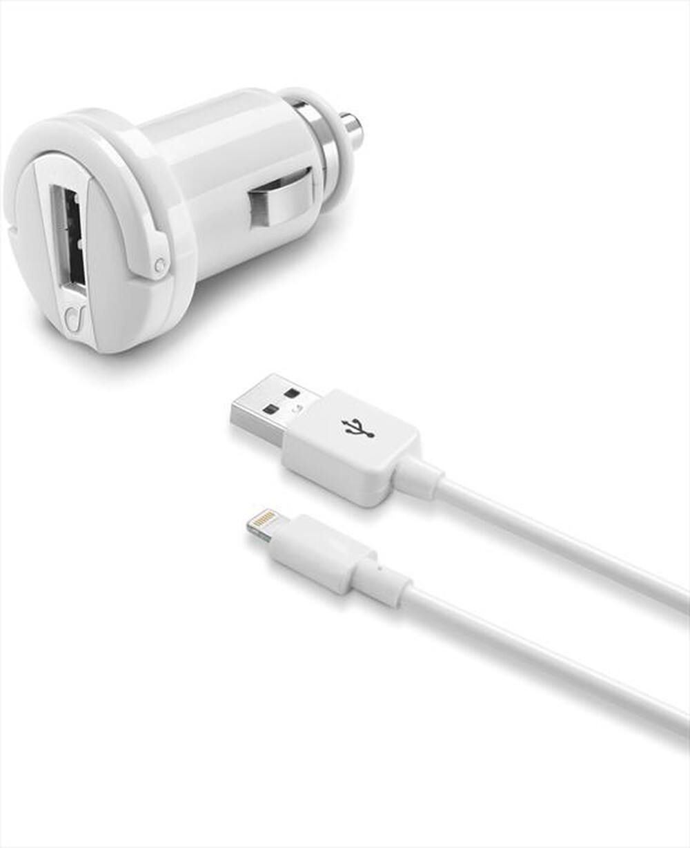 "CELLULARLINE - USB Car Charger Kit Ultra Apple-Bianco"