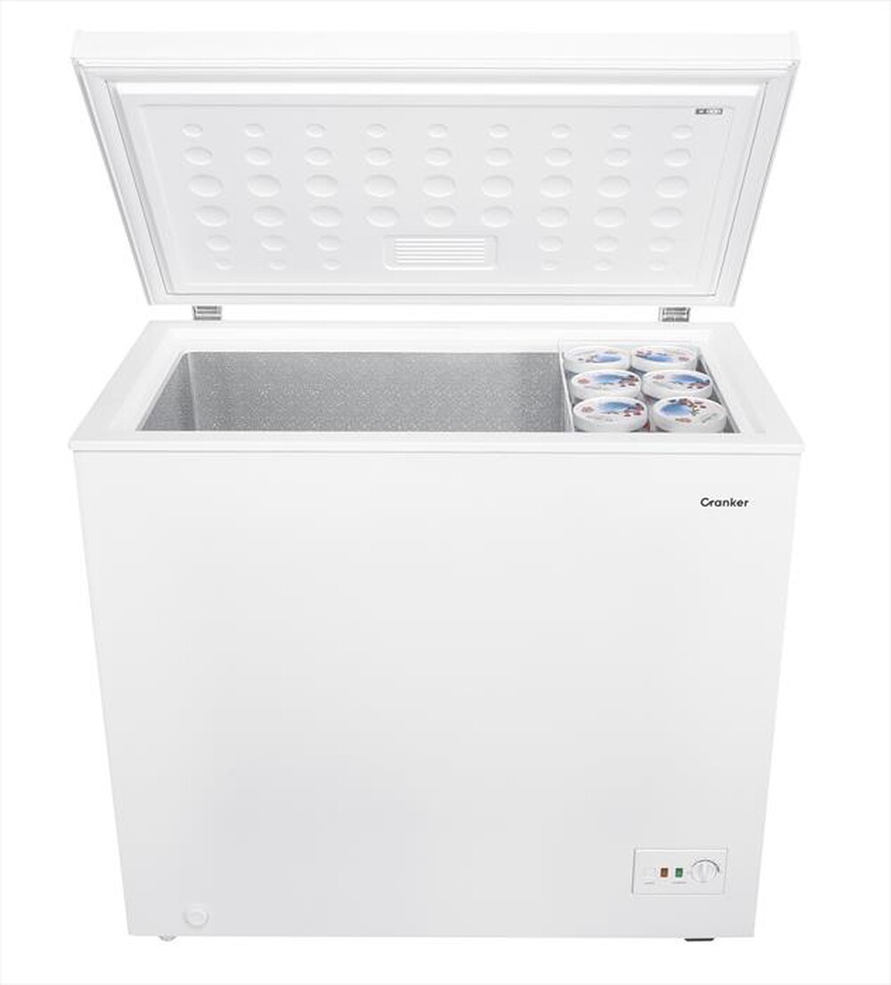 "CRANKER - Congelatore orizzontale CRCO205 Classe E 198 lt-BIANCO"
