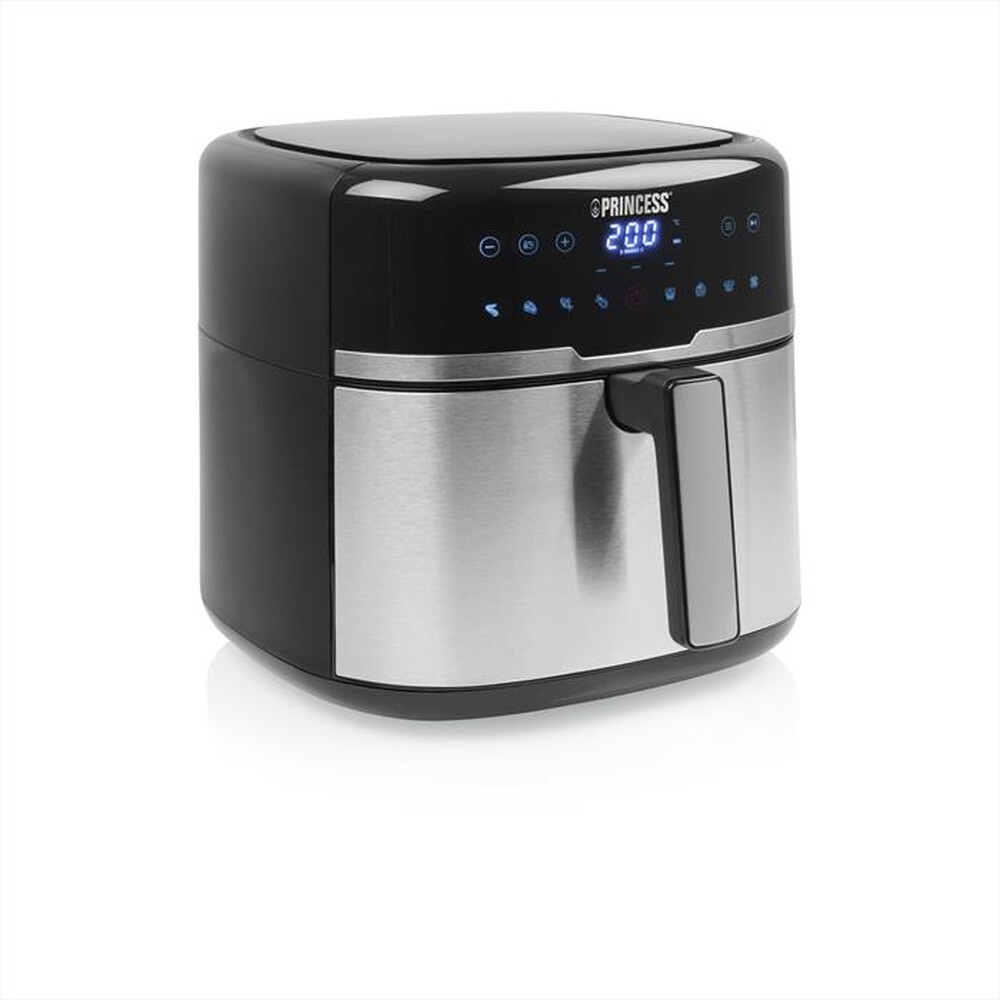 "PRINCESS - FRIGGITRICE AD ARIA DIGITALE 8 L-Nero / Plastica-Acciaio"