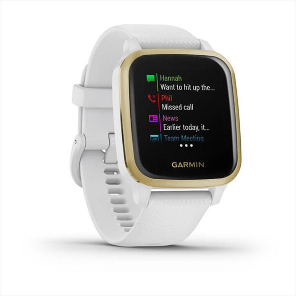 "GARMIN - VENU SQ, NFC-White/Light Gold"