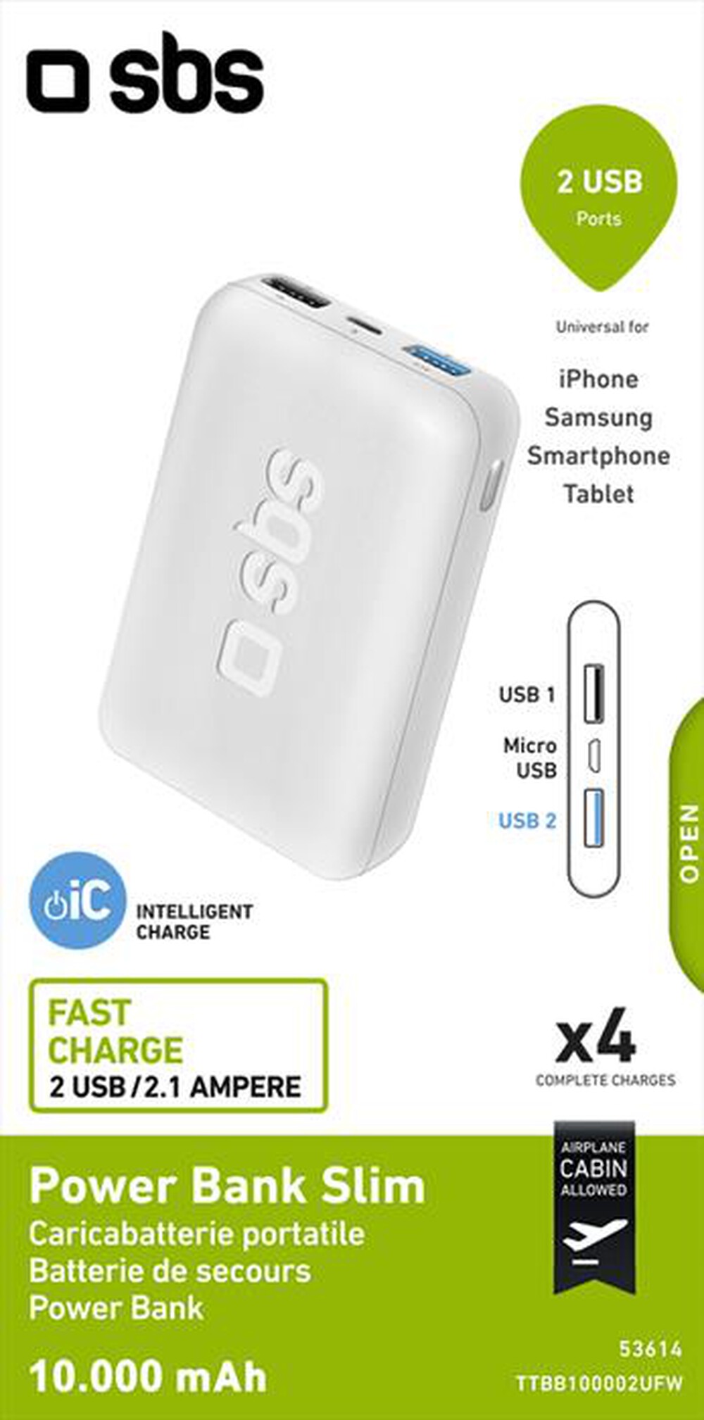 Immagine del prodotto SBS - TTBB100002UFW-bianco