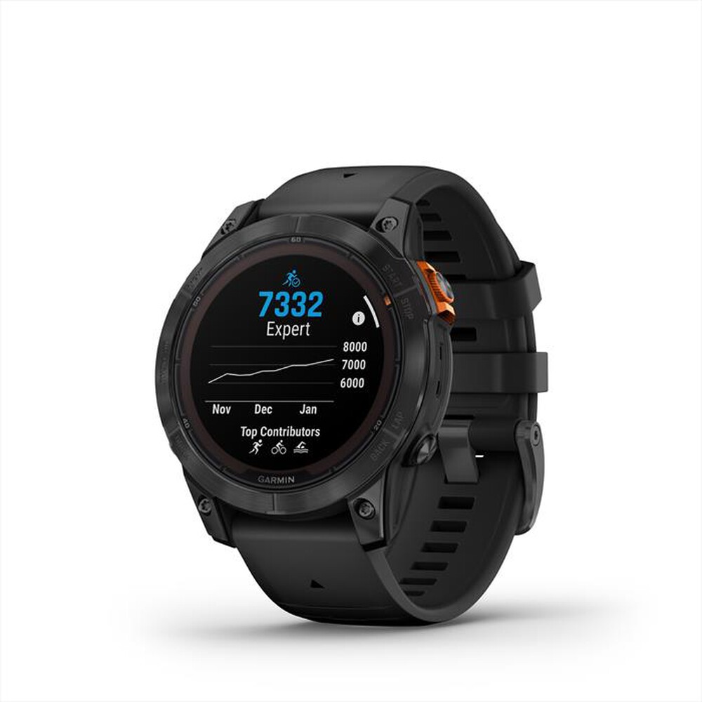 "GARMIN - Smartwatch FENIX 7 PRO SOLAR, GLASS-SLTGRYSS W/BLK BND"
