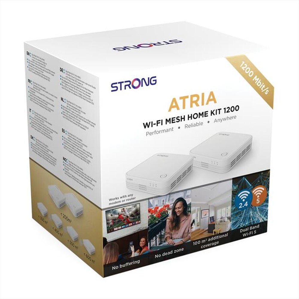 Immagine del prodotto STRONG - Wi-Fi Mesh Home Kit 1200 MESHKIT1200V2-bianco