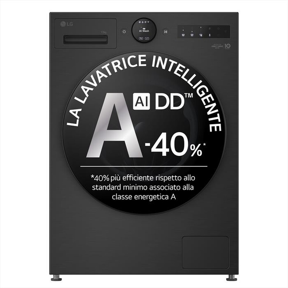 Immagine del prodotto LG - Lavatrice AI DD F4X7013TBB 13 Kg Classe A-Matte Black