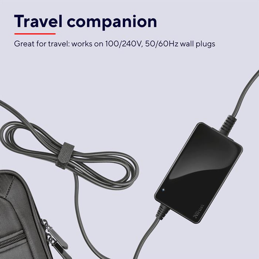 "TRUST - PRIMO 45W-19V LPTP CHRGR-Black"