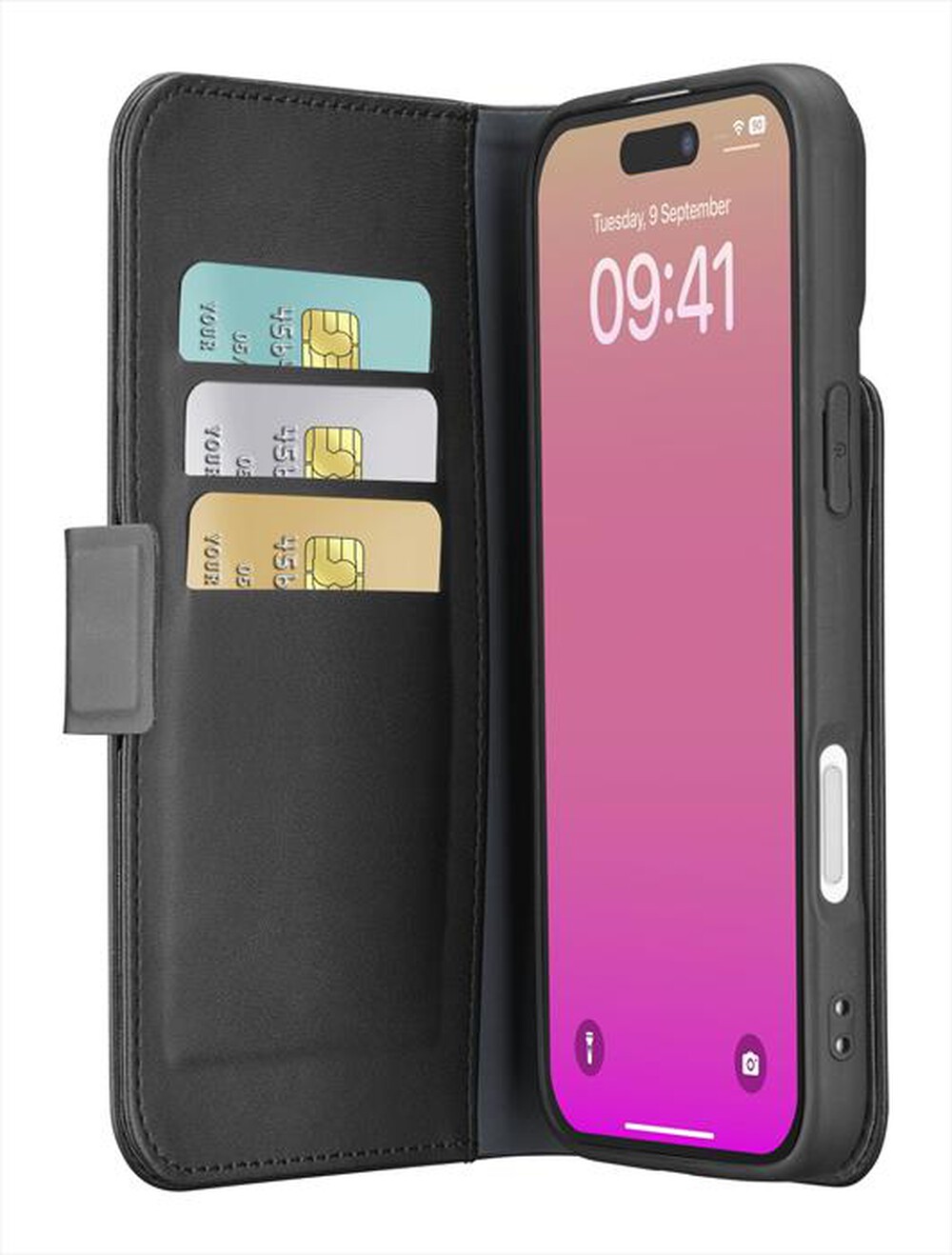 Immagine del prodotto CELLULARLINE - Custodia a libro BOOK AGENDA per IPHONE 17-Nero