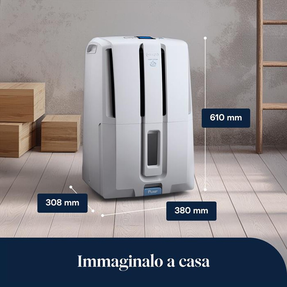 Immagine del prodotto DE LONGHI - Deumidificatore Tasciugo AriaDry Light DD230P-Bianco