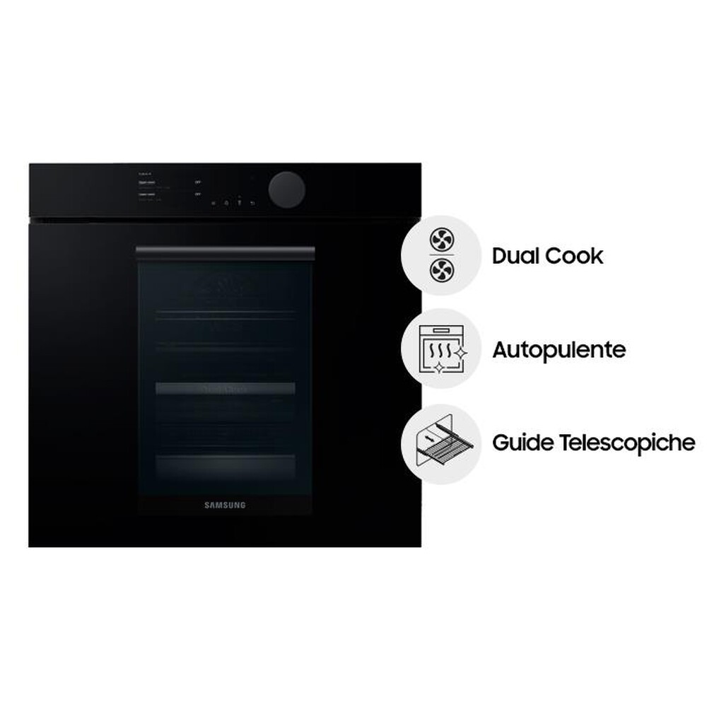 "SAMSUNG - Forno incasso elettrico NV75T8549RK/ET Classe A+-Onyx black designe"