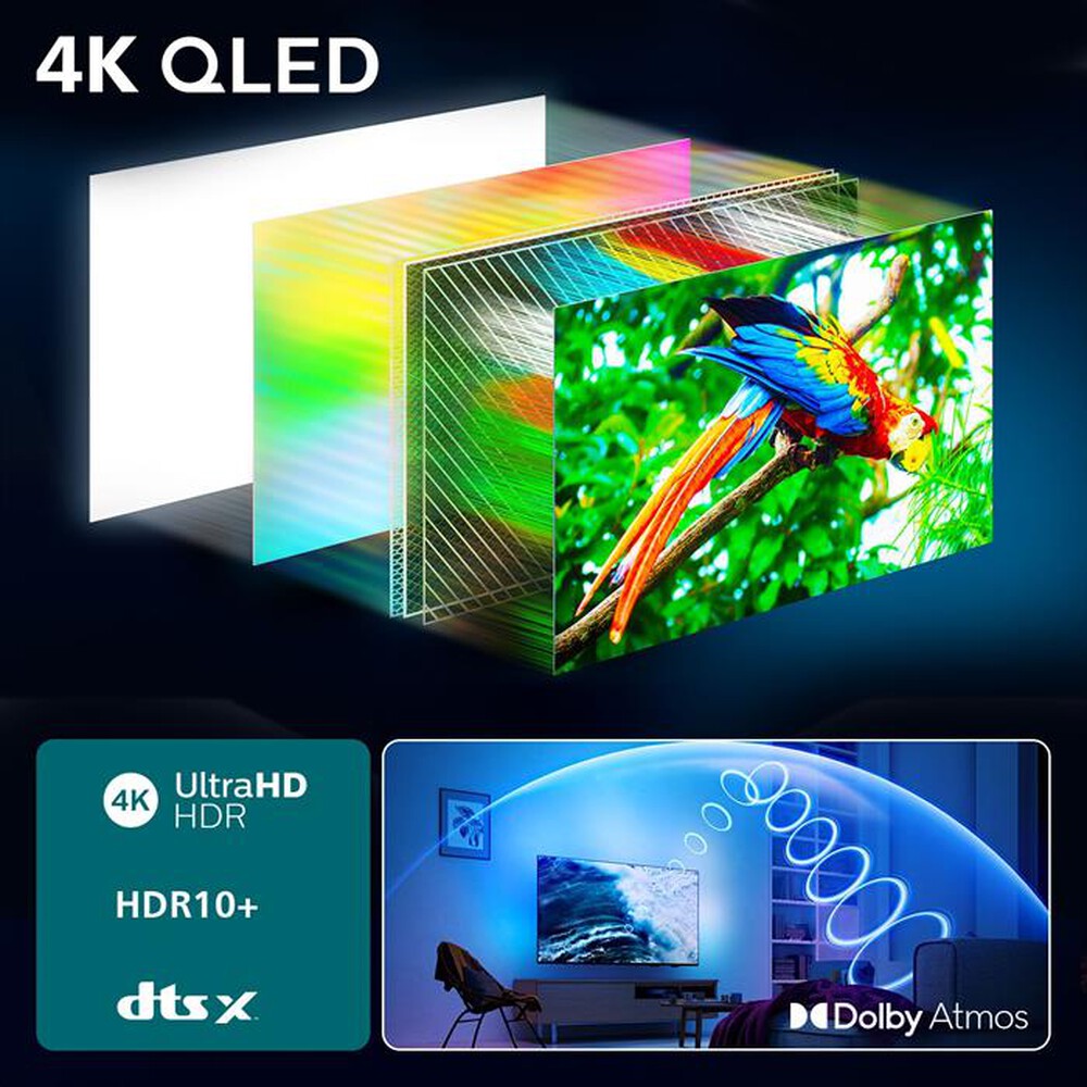 Immagine del prodotto PHILIPS - Smart TV Ambilight QLED 4K 50" 50PUS8400-Black