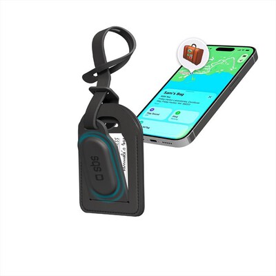 SBS - Etichetta portabagagli con localizzatore integrato-nero