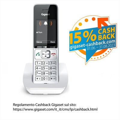 GIGASET - Cordless COMFORT501WHITE-Bianco