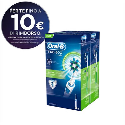 ORAL-B - PRO 600 CRrossAct Bipacco