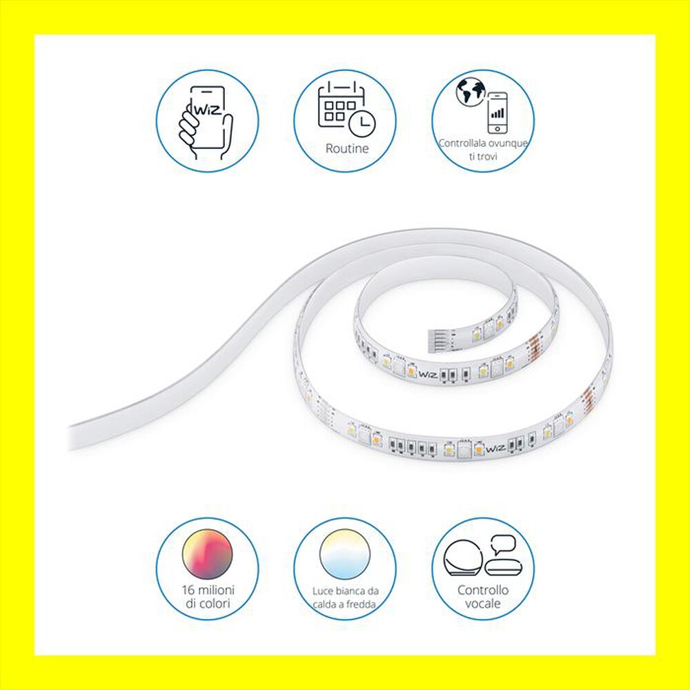 "WIZ - COLOR STARTERKIT LIGHTSTRIP 2M-Luce bianca e colorata"