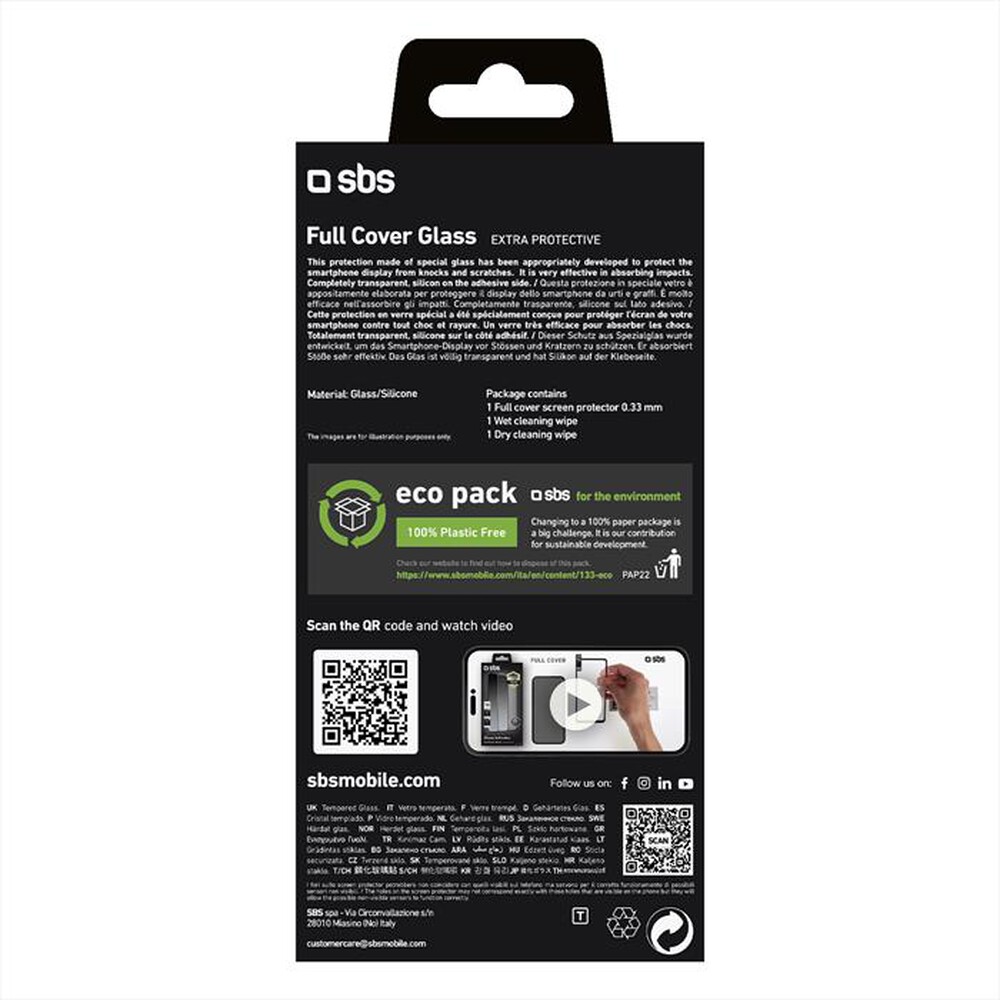 Immagine del prodotto SBS - Screen protector TESCRFCIP1467P iPhone 14 Pro Max-Nero