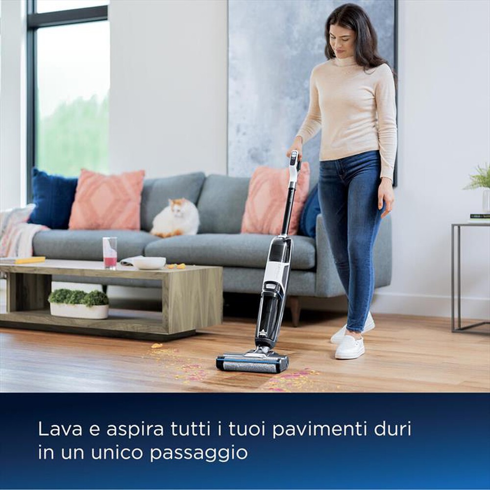 "BISSELL - Lavapavimenti CrossWave HF3 Cordless Pro 3641N-Nero/Argento"