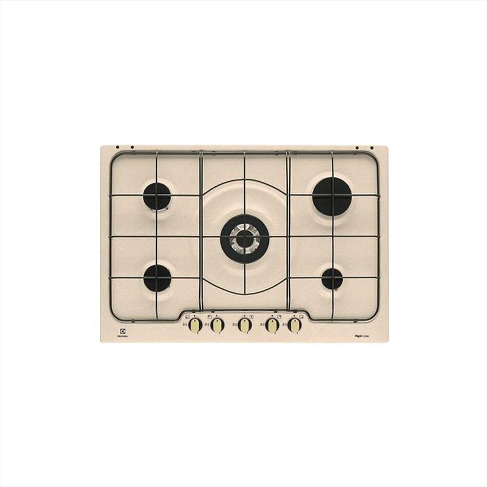 "ELECTROLUX - Piano cottura a gas RGG 7253 OON 5 fuochi 74,4cm-Estetica sabbia"