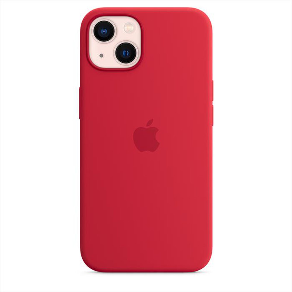 "APPLE - iPhone 13 Silicone Case with MagSafe-Red"
