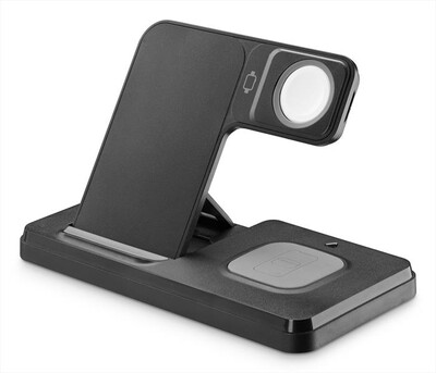 CELLULARLINE - Triple Station 3 in 1 WIRESTAND3IN1FBK-Nero