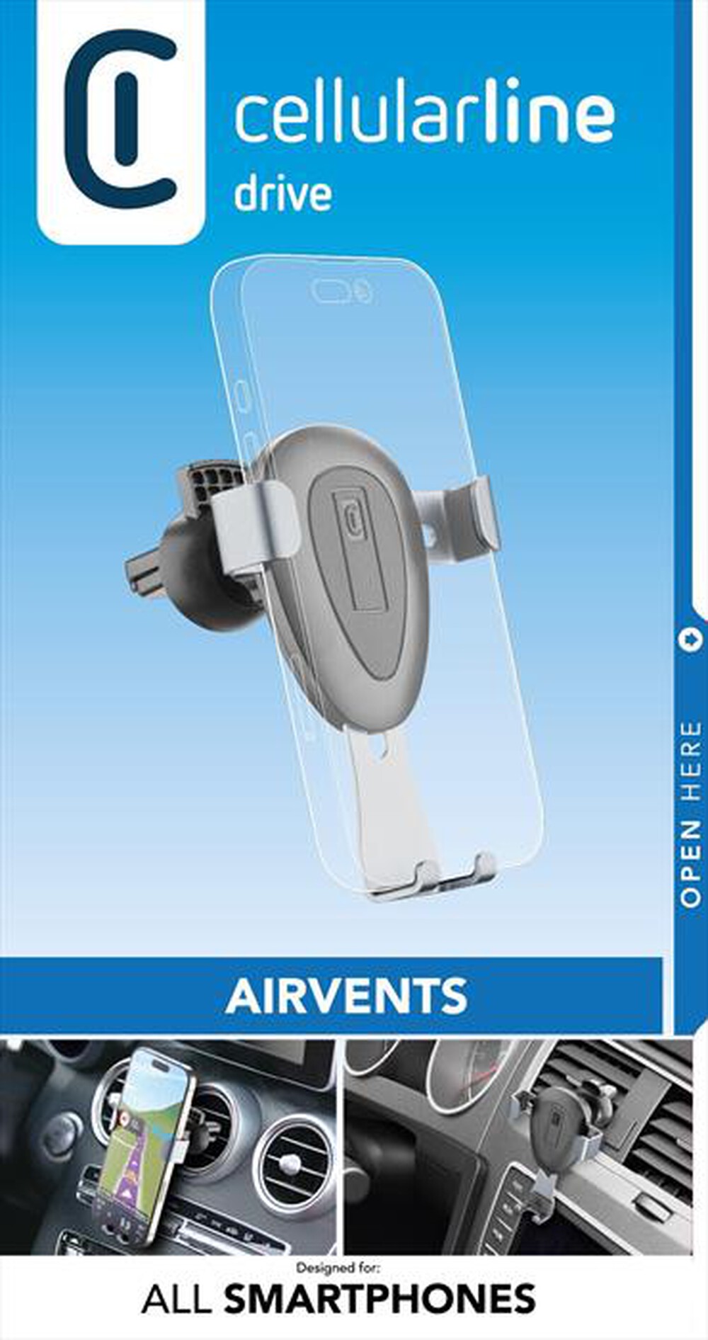 Immagine del prodotto CELLULARLINE - HANDYWINGPROK  Fissaggio-Handy Wing Pro-Universale-Nero