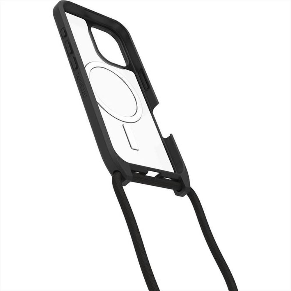 "OTTERBOX - REACT NECKLACE MAGSAFE HICHEW CUSTODIA IPHONE 16-Nero/trasparente"