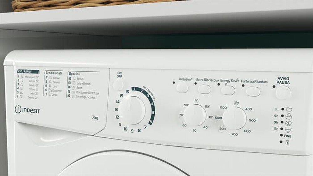 Immagine del prodotto INDESIT - Lavatrice EWC 71252 W IT N 7 Kg Classe E-Bianco