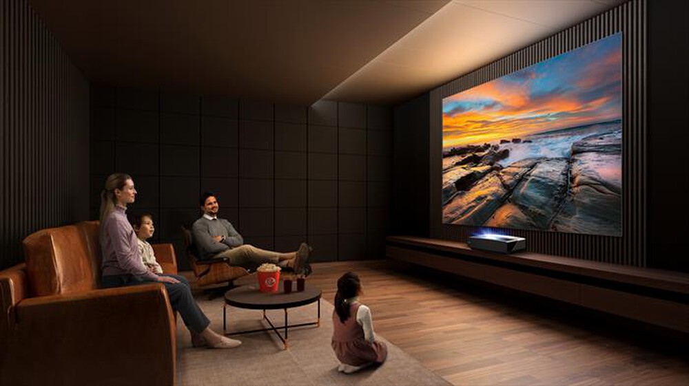 "HISENSE - Laser Tv Smart Tv 120\" 120L5F-A12 Pannello soft-Black / Grey"
