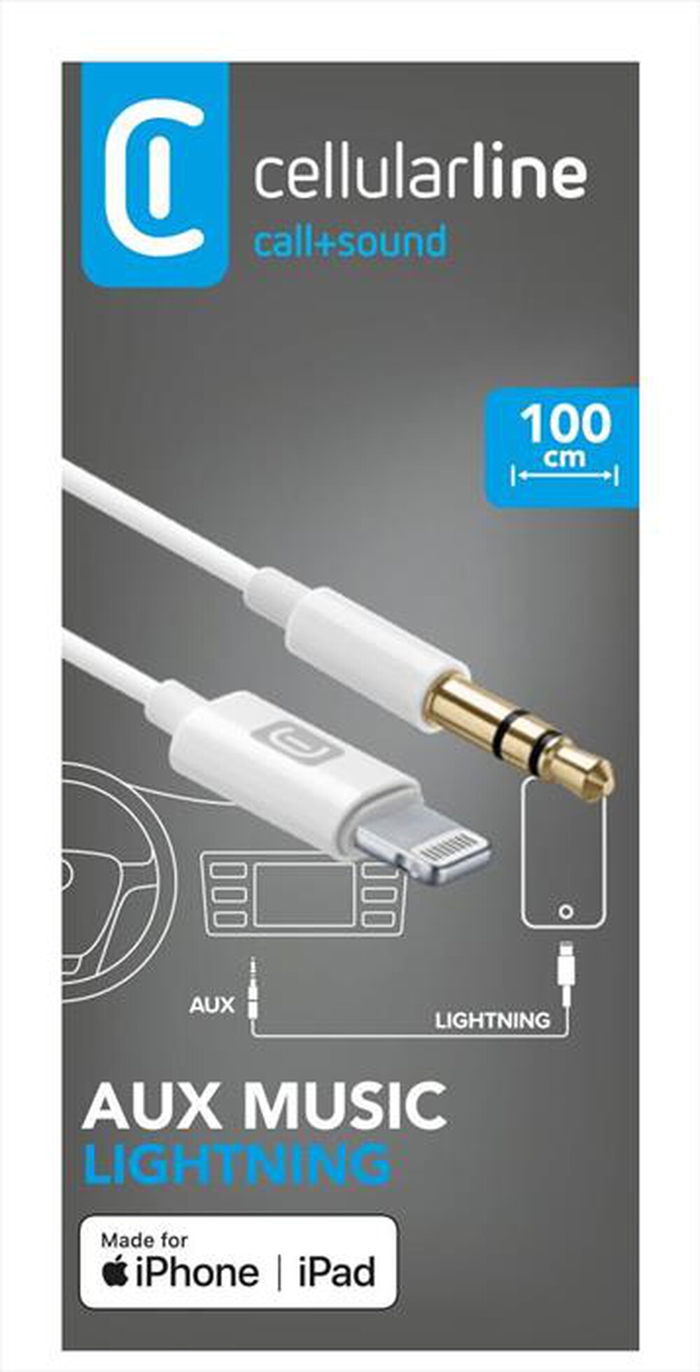 Immagine del prodotto CELLULARLINE - AUXMUSICMFIW-Bianco