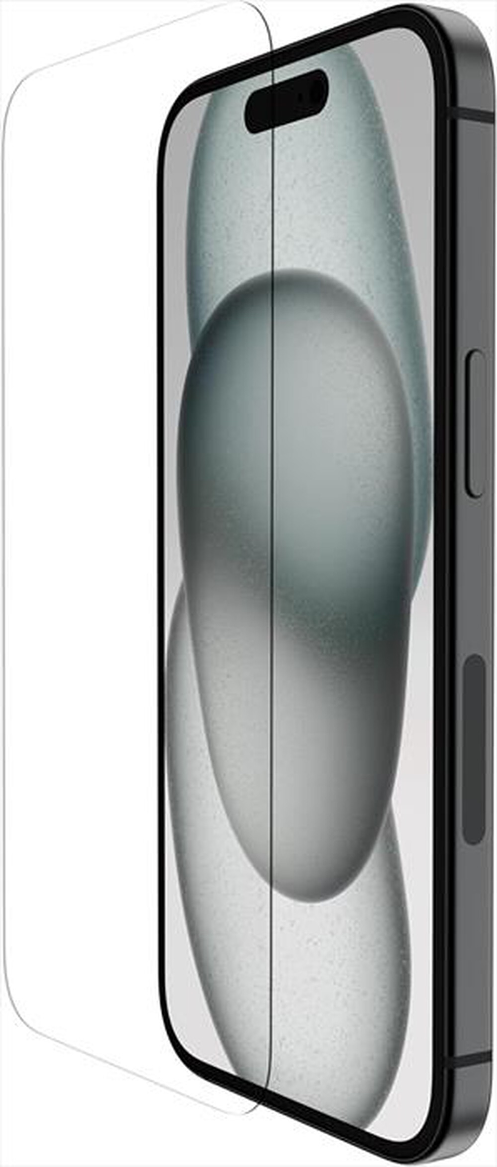 "BELKIN - VETRO TEMPEREDGLASS ANTIMICROBICO per iPhone 15-trasparente"