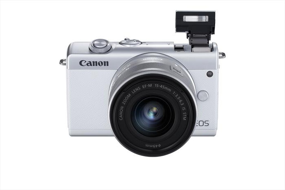 "CANON - EOS M200 WHITE + EF-M 15-45 MM-White/Silver"