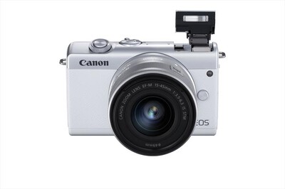 CANON - EOS M200 WHITE + EF-M 15-45 MM-White/Silver