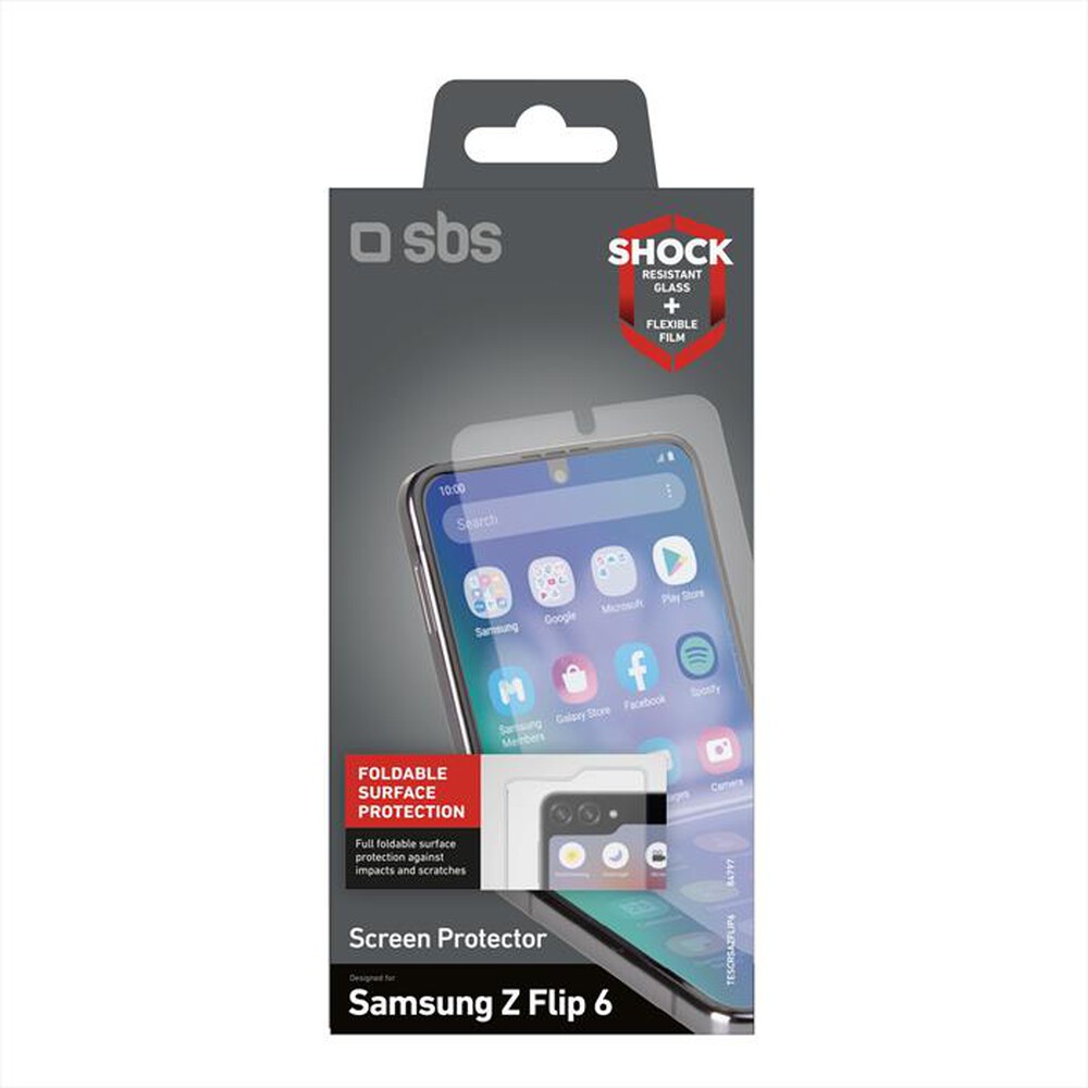 "SBS - Screen protector TESCRSAZFLIP6 Samsung Z Flip 6-Trasparente"