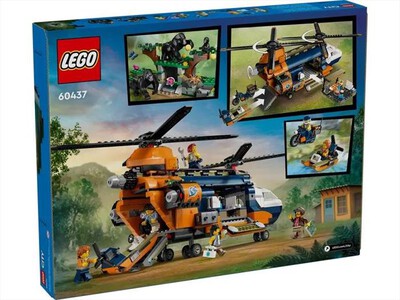 LEGO - ELICOTTERO DELL'ESPLORATORE DELLA GIUNGA - 60437-Multicolore