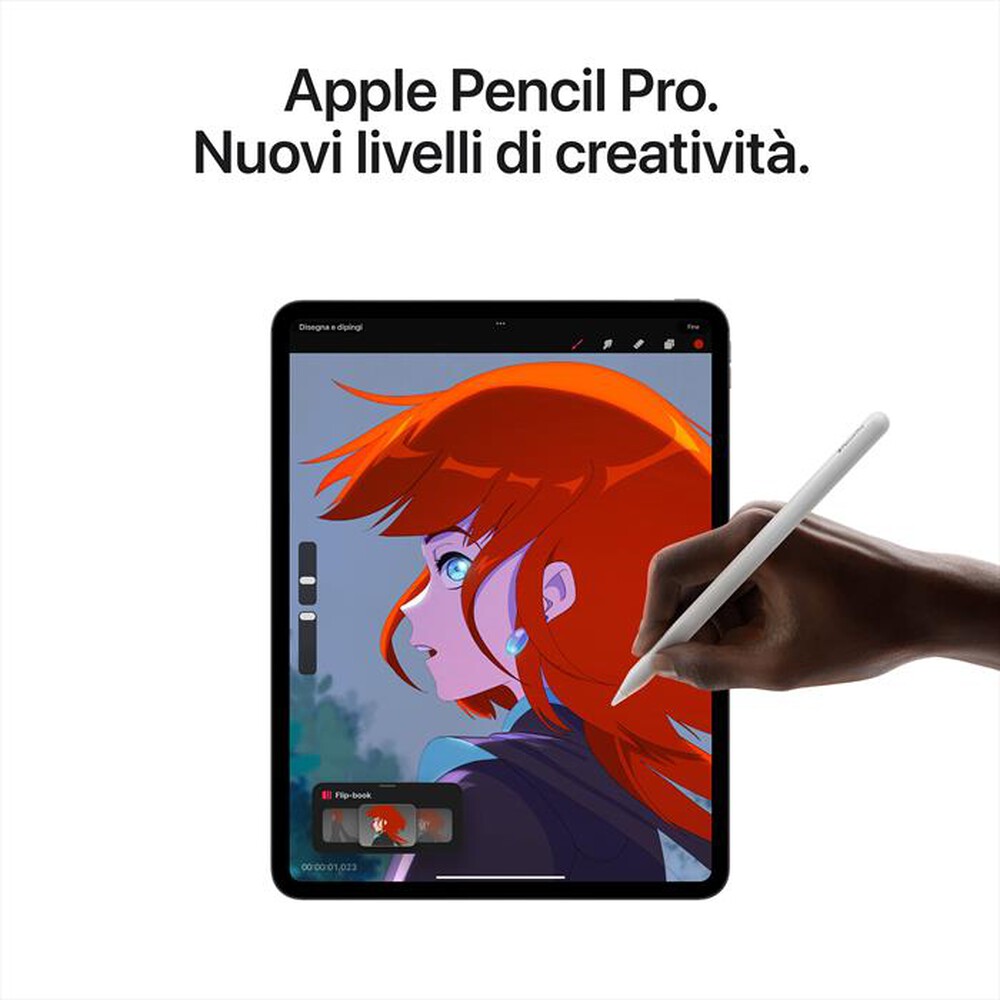 "APPLE - iPad Pro 11'' Wi-Fi + Cellular 2TB Standard glass-Argento"