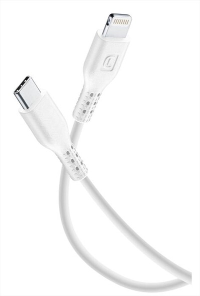 CELLULARLINE - USBDATAC2LMFI2MW USB Data Cable Home-USB-C-Bianco