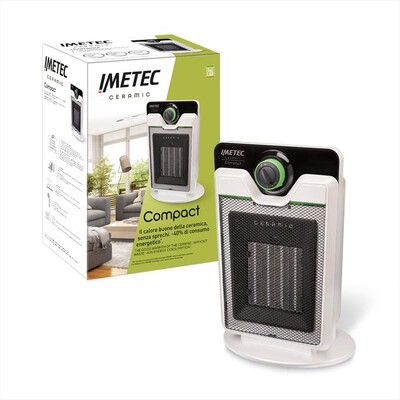 IMETEC - Termoventilatore COMPACT-bianco e nero