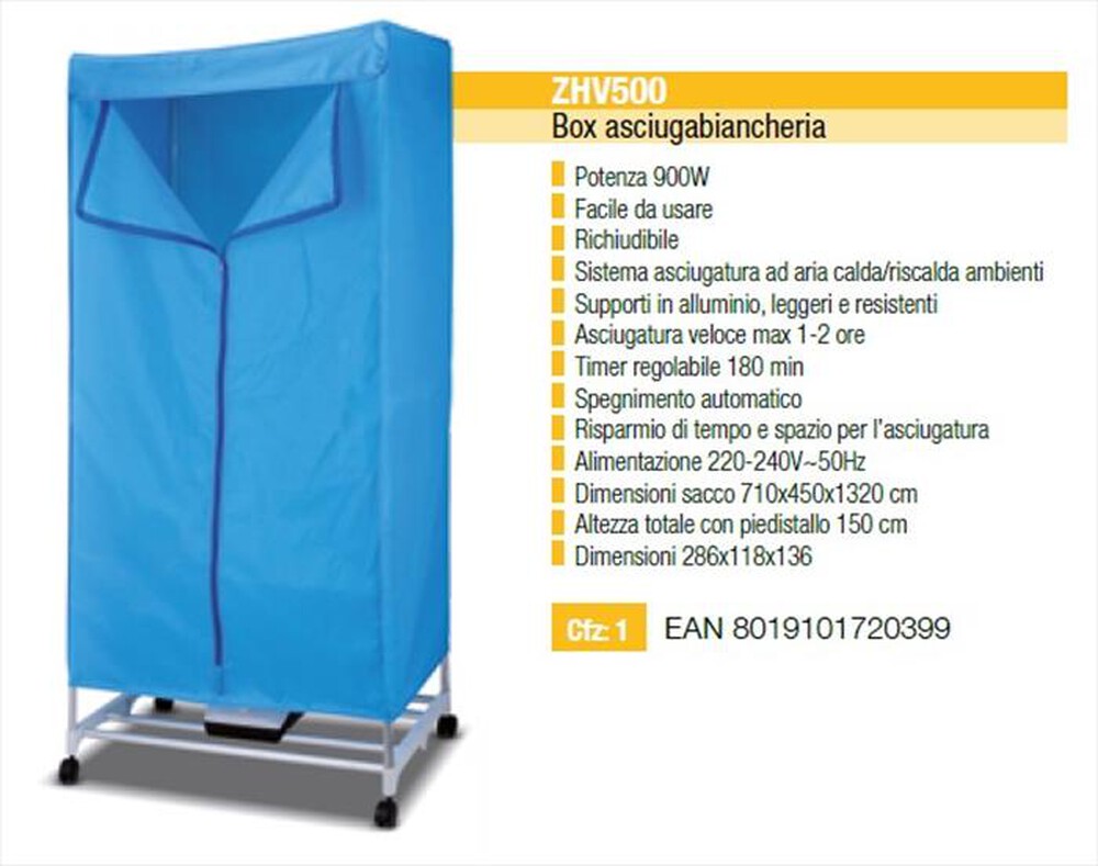 "ZEPHIR - ZHV500-Azzurro"