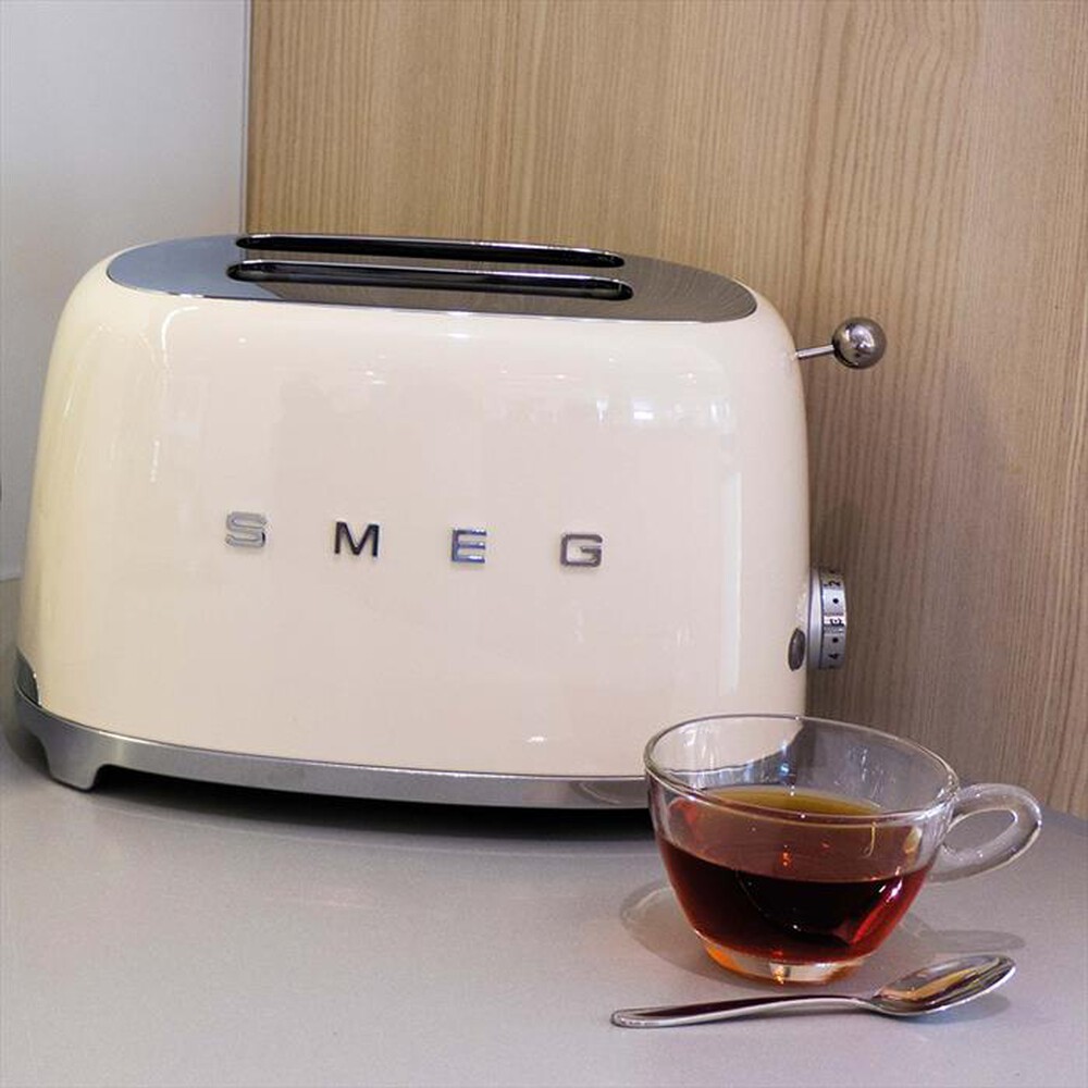 "SMEG - Tostapane 50's Style  2x2 fette – TSF01CREU-panna"