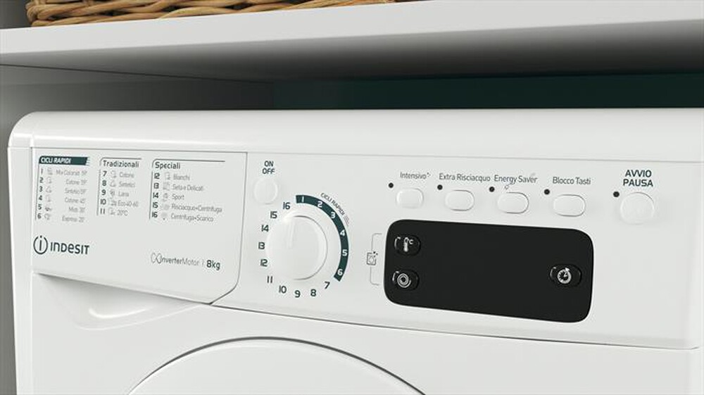 "INDESIT - Lavatrice EWE 81284 W IT 8 Kg Classe C"