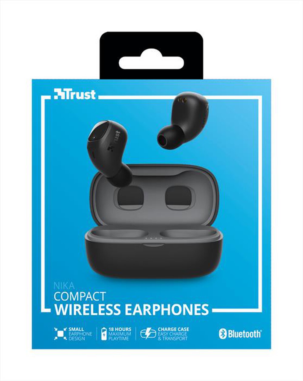 "TRUST - NIKA COMPACT BLUETOOTH EARPHONES-Black"