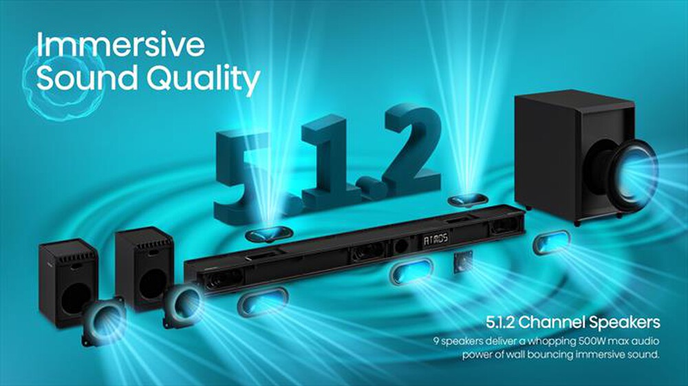 Immagine del prodotto HISENSE - SoundBar AX5125H-NERO