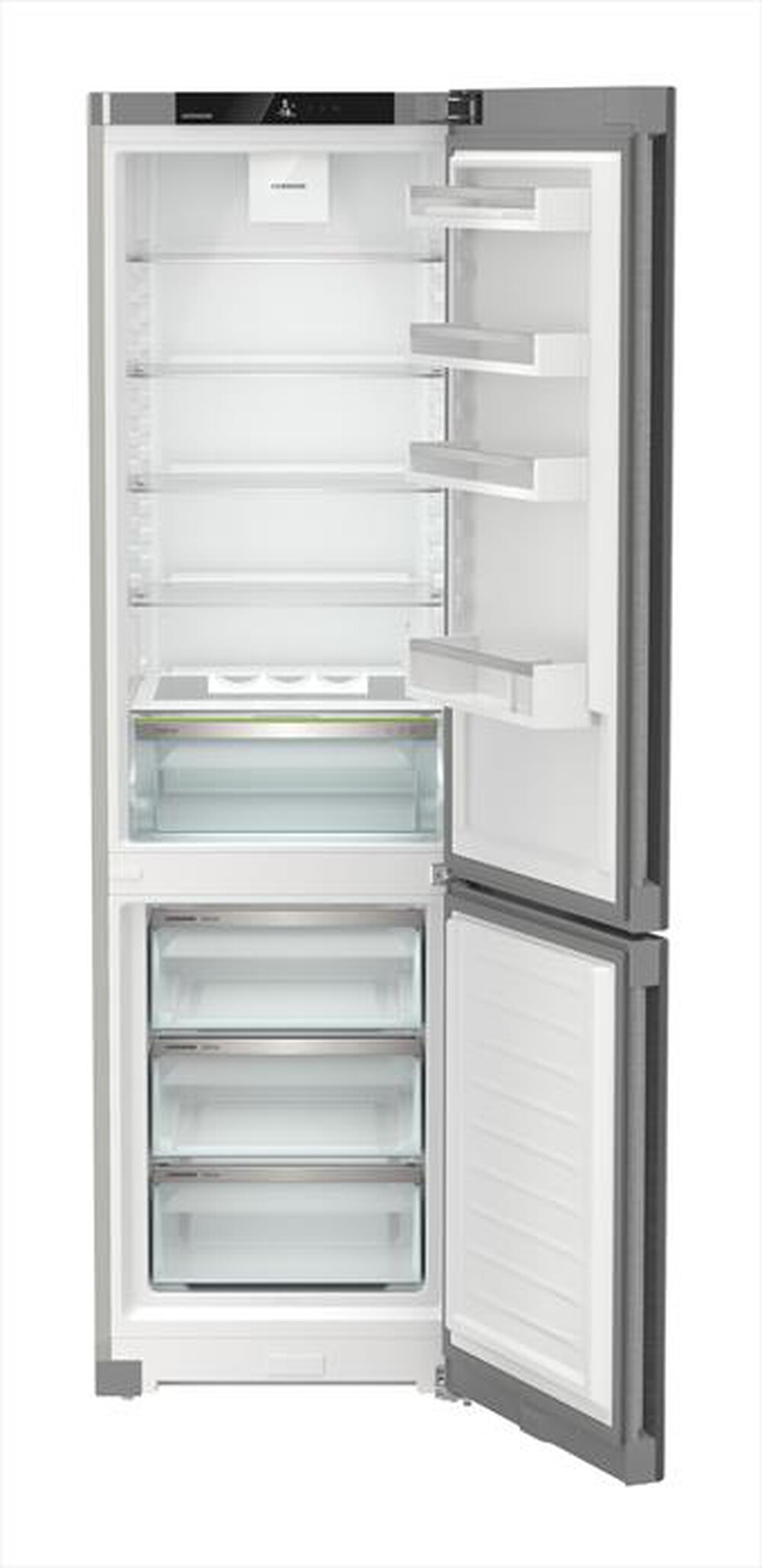 "LIEBHERR - Frigorifero combinato CNSDC 5703-22 Classe C 371lt-Acciaio SmartSteel / Silver"