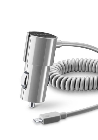 CELLULARLINE - Car Charger Stylecolor Micro USB-Grigio