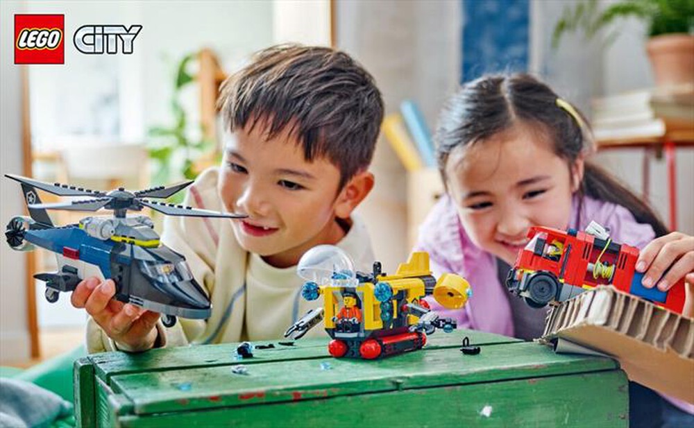 Immagine del prodotto LEGO - CITY Elicottero, autopompa e sottomarino 60462