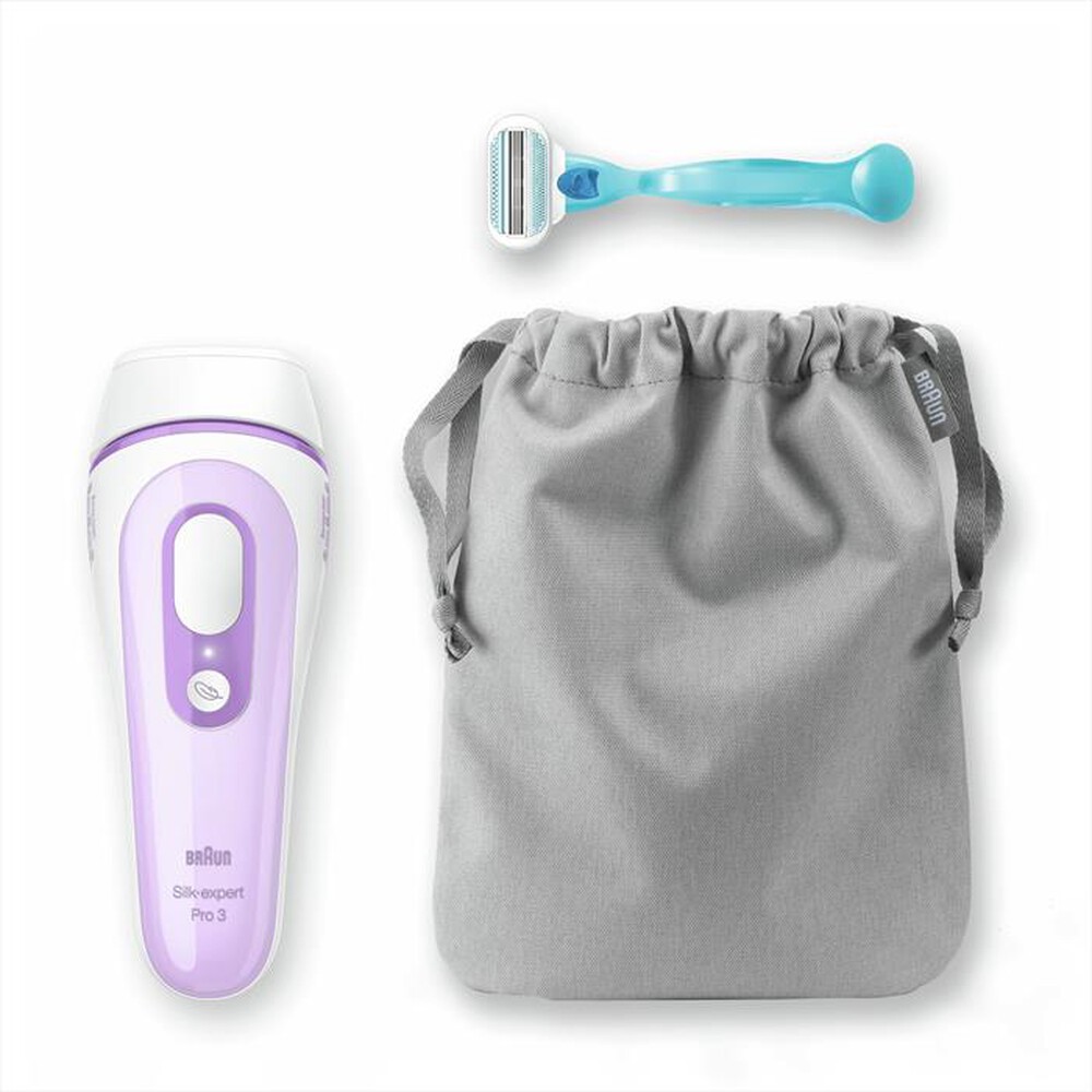 "BRAUN - Silk-Expert Pro 3 PL3011-Bianco/Lilla"
