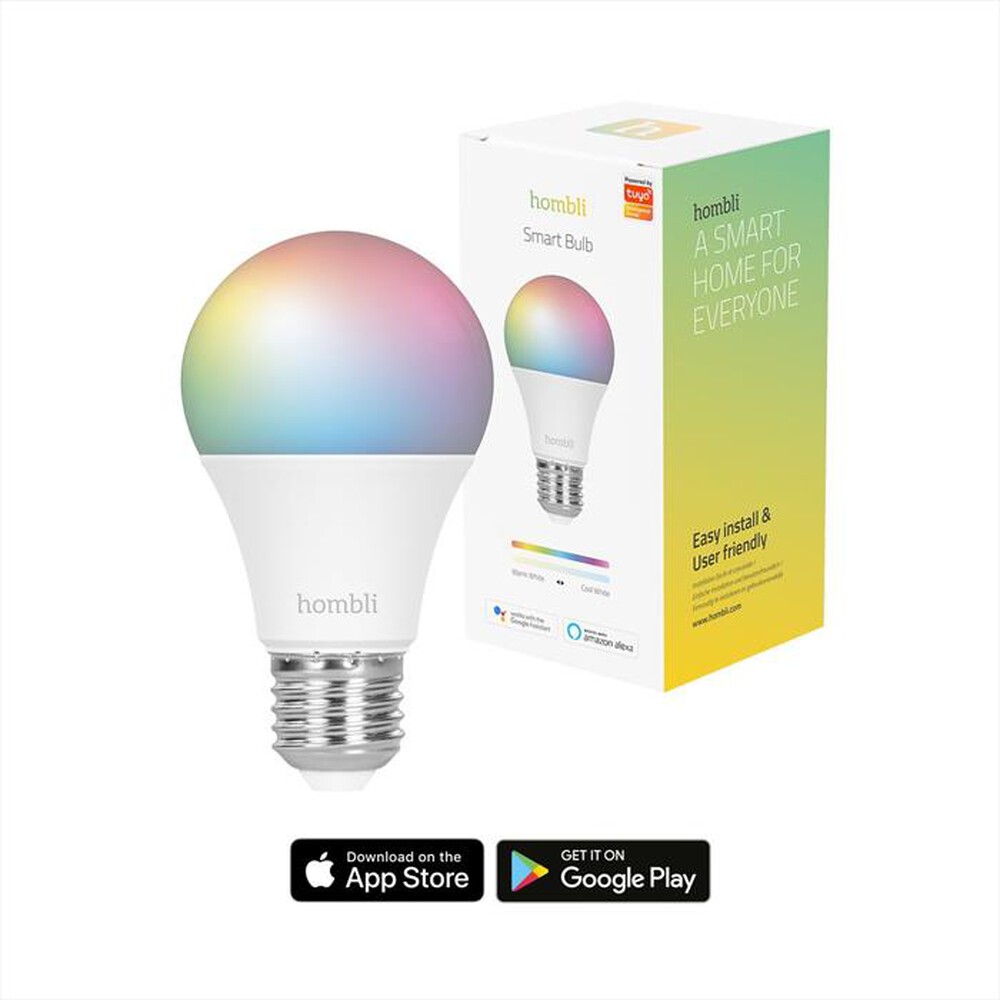 "HOMBLI - Smart bulb CCT/RGB 1+1 Free"
