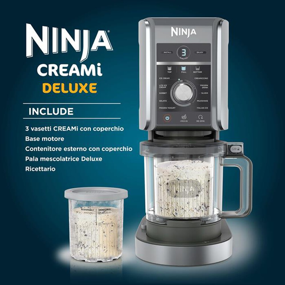 "NINJA - GELATIERA CREAMI DELUXE NC501EU-Argento"